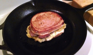 This is another sandwich, but wanted to show the cast iron)